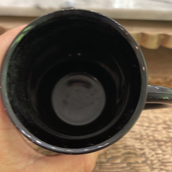 ▪️Vintage Cameo Black DIAMOND POINT Glass Coffee Mugs Indiana Glass▪️ - Picture 3 of 4
